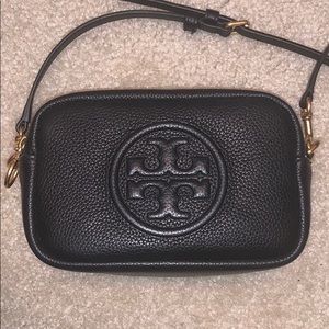 Tory Burch Perry Bombe Mini Bag Black